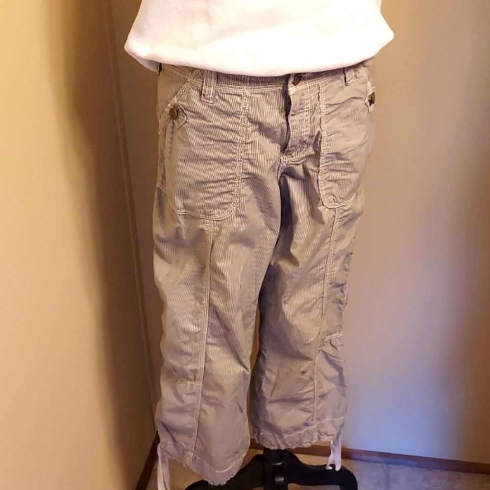 Pure Color Striped Garment